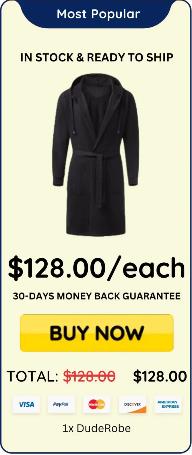 DudeRobe package price